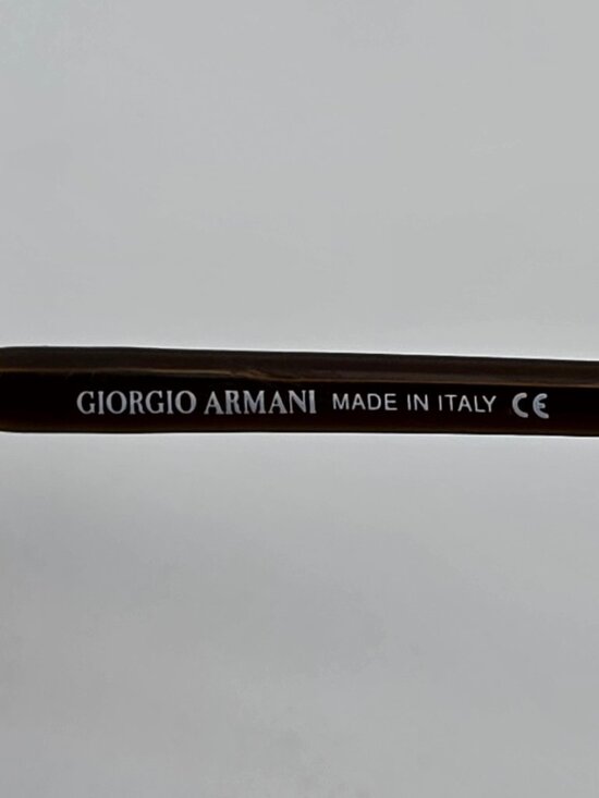 Giorgio Armani 1525 743 Gold Frame Brown Gradient Lens Semi Rimless Sunglasses main image 11